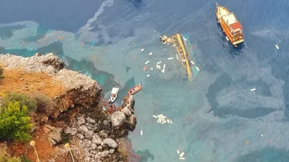 Excursie încheiată tragic. Un vapor cu turişti s-a scufundat în Mediterana, lângă coastele Turciei VIDEO