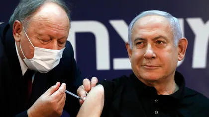 Benjamin Netanyahu este primul cetăţean israelian care s-a vaccinat contra COVID-19 VIDEO
