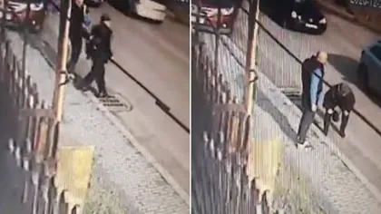 Imagini revoltătoare în Iaşi. Bătrân lovit cu picioarele în plină stradă, după un conflict verbal - VIDEO
