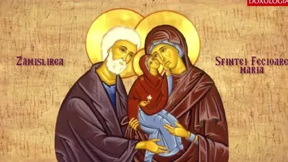Calendar ortodox 9 decembrie 2020. Zămislirea Sfintei Fecioare. Rugăciune puternică pentru dobândire de prunci şi pentru copiii care au apucat-o pe căi greşite