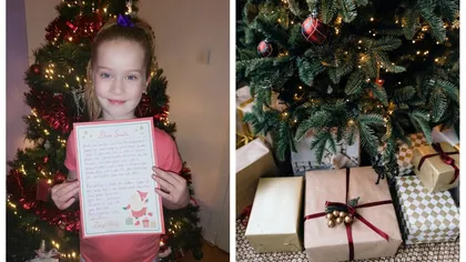 Scrisoare emoționantă a unei fetițe de opt ani pentru Moș Crăciun: 