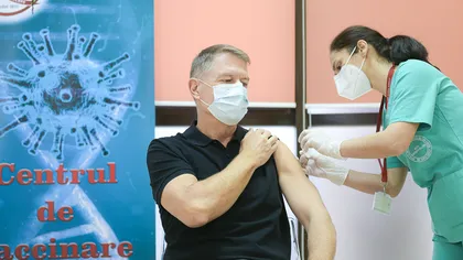 Klaus Iohannis s-a vaccinat public anti-Covid: 
