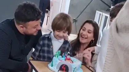 Gabi Bădălău şi Claudia Pătrăşcanu, împreună la ziua fiului lor: 