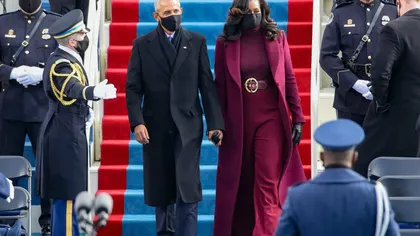 Michelle Obama a ales un designer afro-american pentru ţinuta de la ceremonia de învestire a lui Joe Biden. De unde au ales să se îmbrace noul preşedinte şi Kamala  Harris FOTO