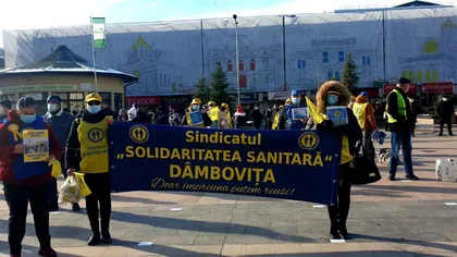 Proteste în mai multe oraşe din România. Angajații din sistemul sanitar sunt nemulţumiţi de înghețarea salariilor