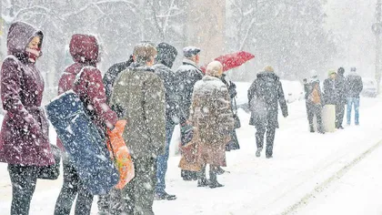 Alertă meteo COD PORTOCALIU de ninsoare şi viscol în sud-estul ţării