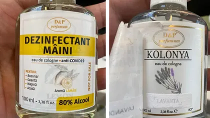 Apă de colonie vândută pe post de dezinfectant. Pericol de infectare pentru români