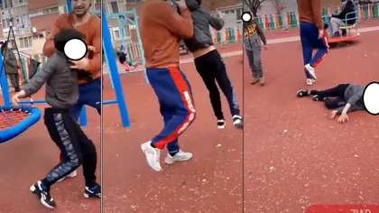 Copil din Hunedoara, trântit în parc de un părinte furios şi lăsat să zacă inconştient | VIDEO şocant