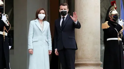 Maia Sandu, vizită-surpriză în Franța! Președintele Macron a primit-o la Palatul Elysee și a încurajat-o să facă 