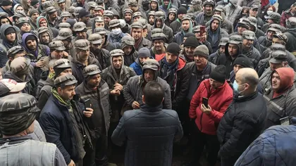 Minerii din Valea Jiului îşi vor primi salariile restante după proteste. Când vor primi banii
