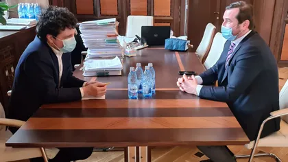 Nicuşor Dan s-a întâlnit cu preşedintele Federaţiei Române de Rugby, Alin Petrache. Propunerea transmisă către Ministerul Educaţiei
