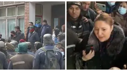 O nouă zi de protest în Valea Jiului. Zeci de mineri sunt în continuare blocaţi în subteran la Lupeni