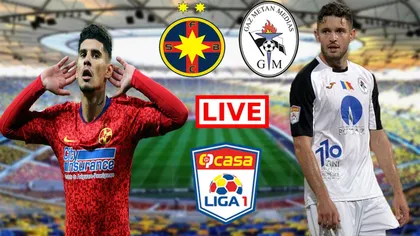 FCSB - GAZ METAN MEDIAŞ LIVE VIDEO: 1-0. Victorie în prelungiri! Luptă strânsă la titlu în Liga 1