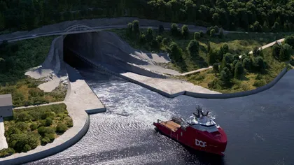 Norvegia construieşte primul tunel pentru vapoare din istorie. Proiectul arată impresionant GALERIE FOTO