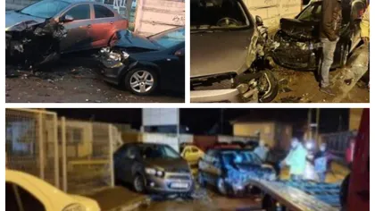 Un şofer drogat şi cu permisul suspendat a distrus 12 maşini. Scene şocante într-o parcare din Braşov