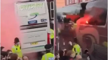 Autocarul echipei Real Madrid, atacat de fani în drum spre stadion: Condamnăm fără echivoc acţiunile care au dus la acest incident - VIDEO