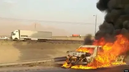 Imagini şocante: zeci de maşini au luat foc, sunt cel puţin 7 morţi şi zeci de răniţi