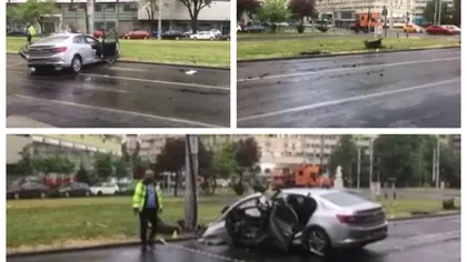 Accident grav în Bucureşti. Doi tineri au ajuns la spital