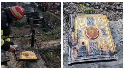 Minune de Înviere, după incendiul de la biserica din Vrancea. Evanghelia nu a fost atinsă de foc