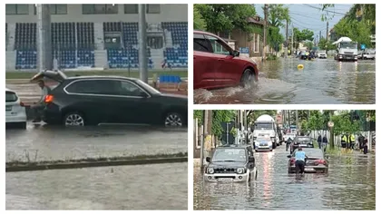 Aroganţa unor consilieri din Craiova. Au fost cărăți în portbagaj ca nu cumva să se ude după inundație VIDEO