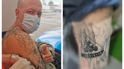 Un bărbat şi-a tatuat pe braţ COVID-19, pentru a-şi aduce aminte de pandemie: