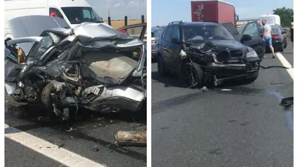 Accident grav pe autostrada A1. O femeie a murit pe loc