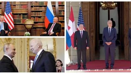 Vladimir Putin şi Joe Biden, summit istoric la Geneva. Declarații și imagini cu cei doi preşedinţi de la întâlnirea de miercuri UPDATE