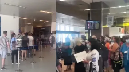 Haos în Otopeni! Sute de români, ținuți la cozi pe aeroport. Riscă să-și piardă cursele