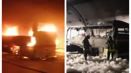 Un șofer a devenit erou în Italia. A salvat 25 de copii din autobuzul care a luat foc într-un tunel