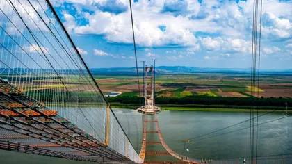 Imaginile zilei vin din Brăila. Cum arată podul peste Dunăre. Legăturile rutiere vor fi gata după inaugurarea construcţiei - FOTO