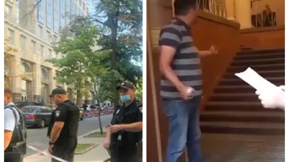 Alertă la Kiev. Un bărbat a ameninţat că aruncă o grenadă în sediul Guvernului