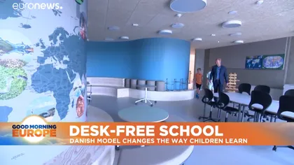 Cum arată școala din Danemarca gândită fără bănci pentru elevi pentru a le stimula creativitatea. Autoritățile au investit 12 milioane de euro pentru a revoluționa sistemul de învățământ