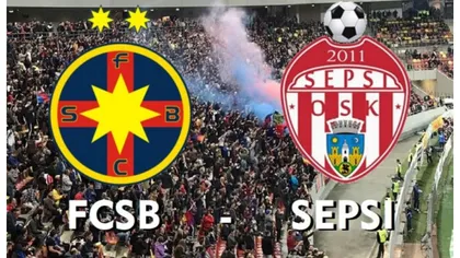 FCSB-SEPSI 1-1. Echipa lui Iordănescu jr se îndepărtează de titlu de la primul meci