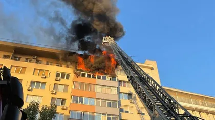 Incendiu catastrofal în București, în apropiere de Sala Palatului