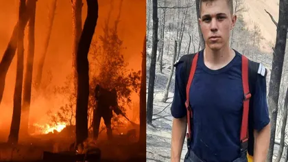 Andor are 20 de ani, e pompier şi a plecat din vacanță să lupte cu iadul din Grecia: Familia a înțeles că îmi doresc să fiu acolo!