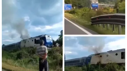 Un tren cu pasageri a luat foc în judeţul Cluj. Ce spun reprezentanţii CFR Călători