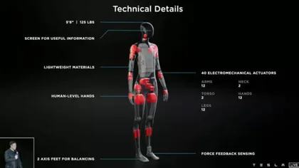 Elon Musk lansează robot umanoid 