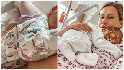 Primele imagini cu bebelușul lui Dani Oțil și al Gabrielei Prisăcariu: 