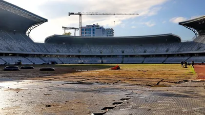 Dezastru pe Cluj Arena după Untold. Pista de atletism este distrusă, iar gazonul de un milion de euro va fi înlocuit cu unul de 180.000 FOTO