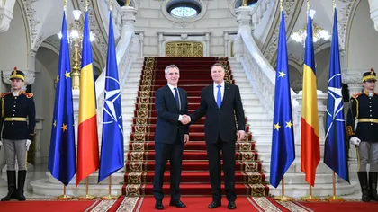 Klaus Iohannis a discutat cu secretarul general al NATO. 