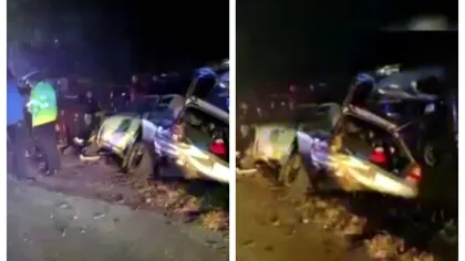 Accident cu patru maşini în Argeş. Trei persoane au fost rănite grav