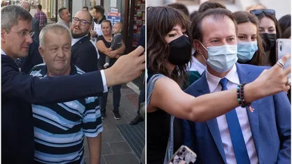 Cum vor liderii coaliției să câștige capital de imagine, după scandalul din guvern. Cîțu se fotografiază cu liceenele/ Barna, selfie cu pensionarii - FOTO