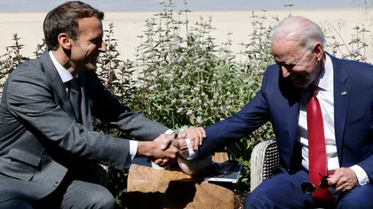 Joe Biden și Emmanuel Macron au făcut pace. Cei doi preşedinţi au emis un comunicat comun