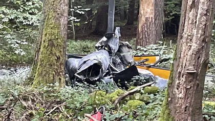 Elicopter prăbuşit în Germania, toţi pasagerii au murit. Imagini cu momentul impactului VIDEO