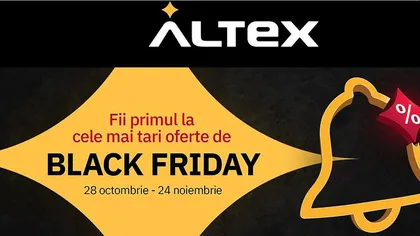 Altex vine cu o ofertă-bombă pentru români de Black Friday. Nu rata promoția de mâine la televizoarele smart!