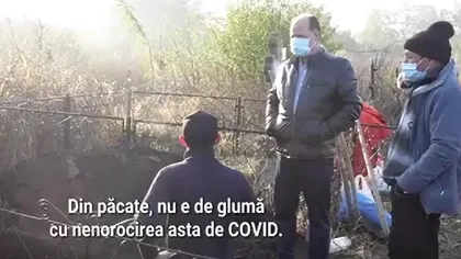 Primarul comunei din Călăraşi cu cea mai mare rată de infectare din judeţ face apel la locuitori să se vaccineze chiar în timpul unei înmormântări