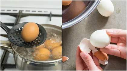 Cum să decojești ouăle fierte simplu și ușor asemenea unui bucătar-șef. Pune acest ingredient în apă
