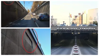 Pericol de prăbuşire a unui perete în Pasajul Unirii din București. Traficul rutier a fost restricționat