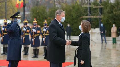 Preşedintele Republicii Moldova, Maia Sandu, este primită marţi de Klaus Iohannis la Cotroceni GALERIE FOTO