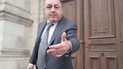 VIDEO Marian Vanghelie, scandal cu înjurături cu un protestatar în faţa Curţii de Apel Bucureşti. 